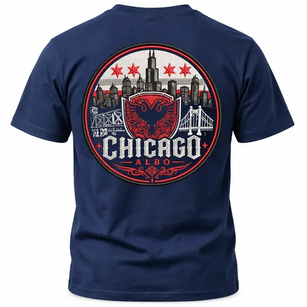 Chicago Albo Navy Tee